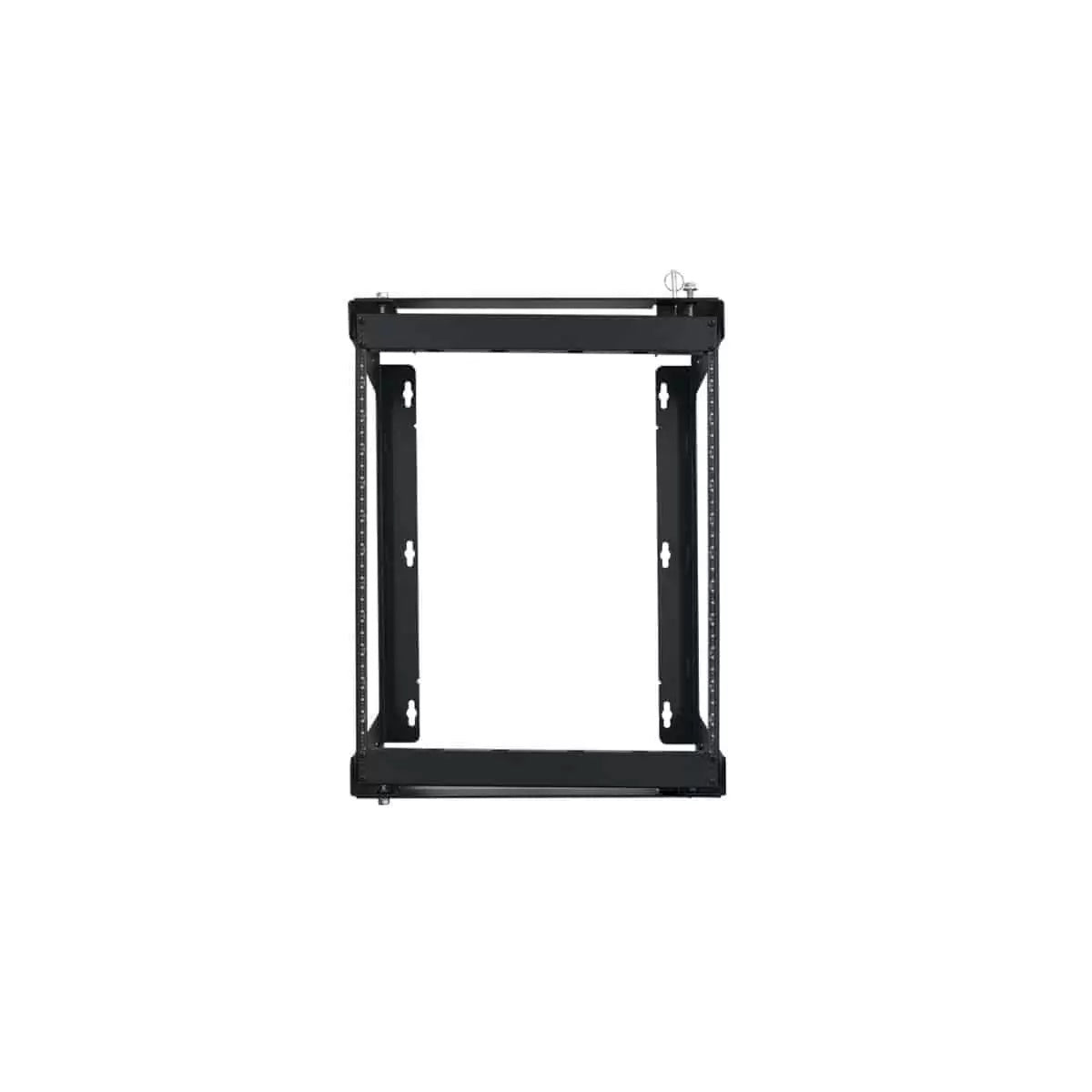 Lowell SR Series 12U Swing Gate Wall Rack Open-Frame Steel | 12"D