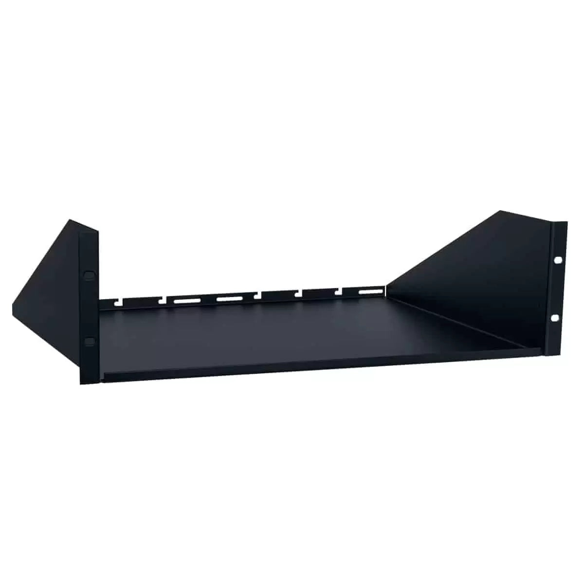 Lowell US Series Rack Utility Shelf with Solid Base | 3U | 10"D | Single