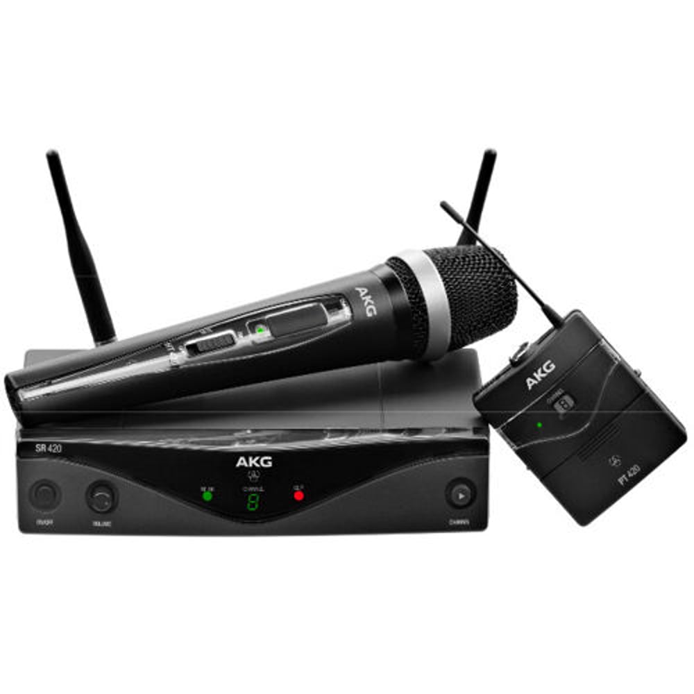 AKG 3416H00010 Wms420 Vocal Set Band A Wireless Microphone System 420