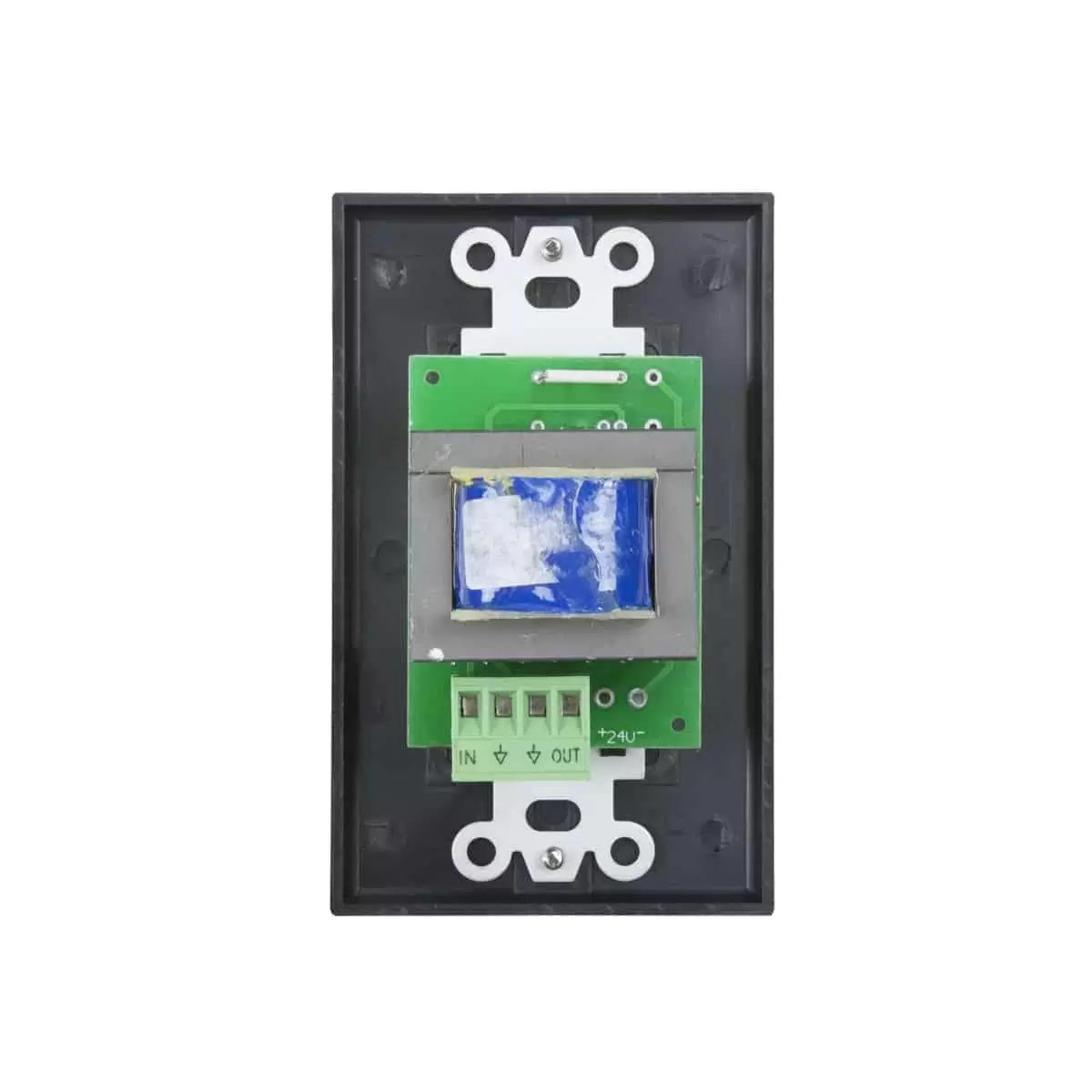 Lowell 100W Mono Volume Control With Decorator Wall Plate | Without Bypass | Black