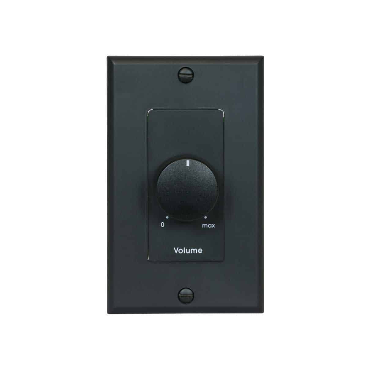 Lowell 10k ohm Potentiometer With Decorator Wall Plate Remote Level Control | Black