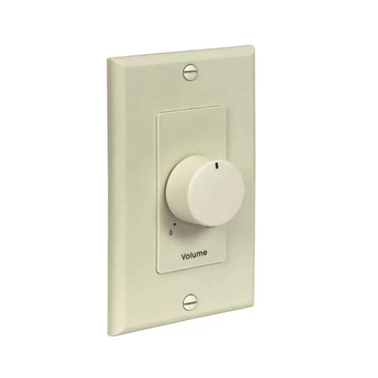 Lowell 50W Mono Volume Control With Decorator Wall Plate | Almond | Almond