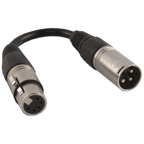 Chauvet DJ DMX5F3M 5-Pin Female to 3-Pin Male Connector