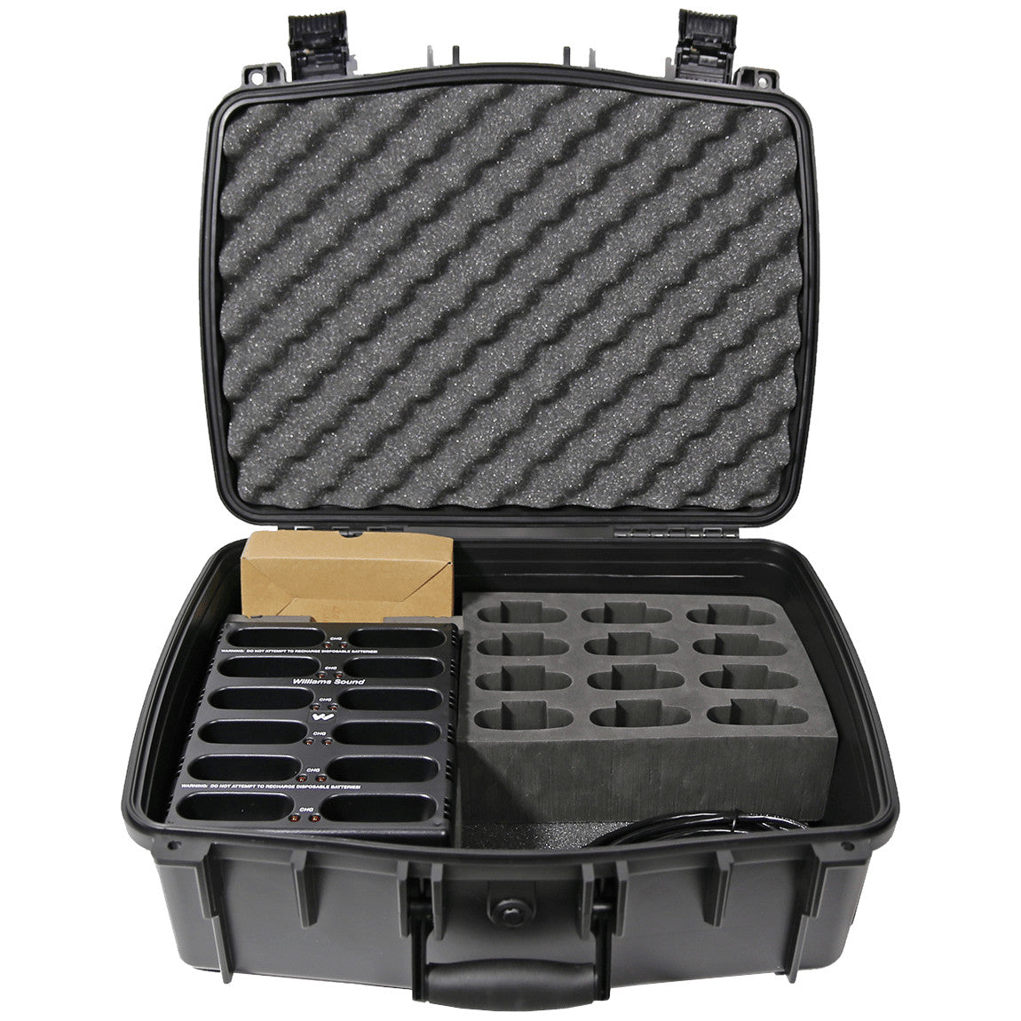 Williams AV CHG 3512 PRO 12 Bay Body-Pack Charger with Case