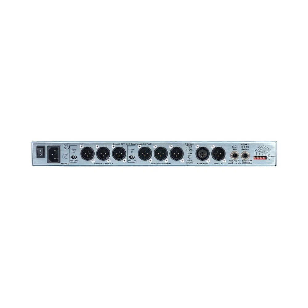 Clear-Com MS-802-IM Encore 2-Channel 1RU Main Station