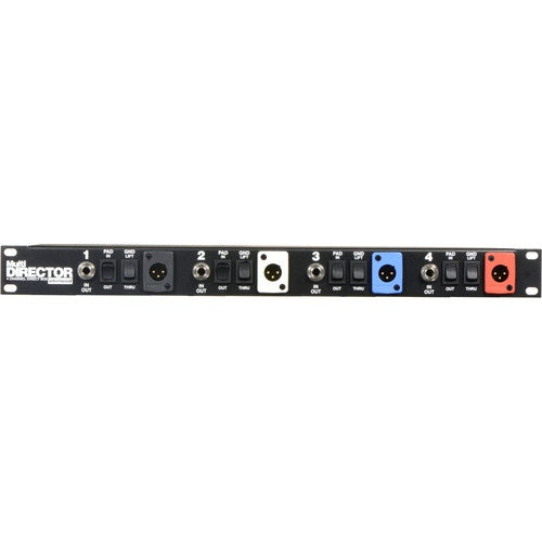 Whirlwind MLTDIR MultiDirector 4-Channel Passive DI Rack Unit