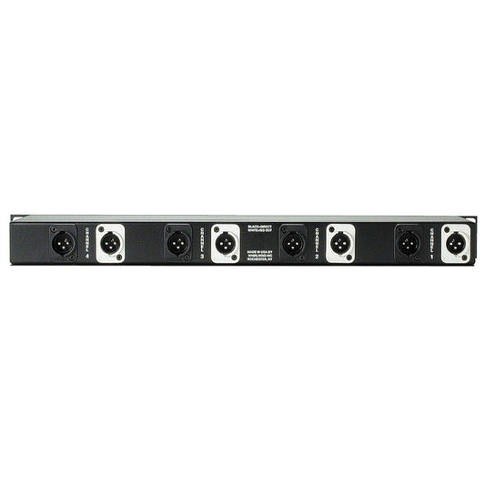 Whirlwind MLTSP1X3 4-Channel Passive Mic Splitter 1RU Rack Panel