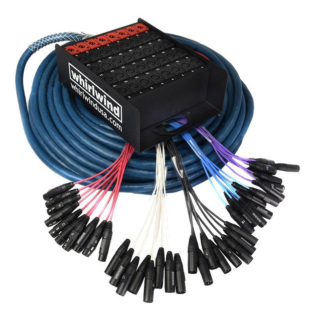 Whirlwind MS-32-10-XL Medusa Box to Fan Audio Snake