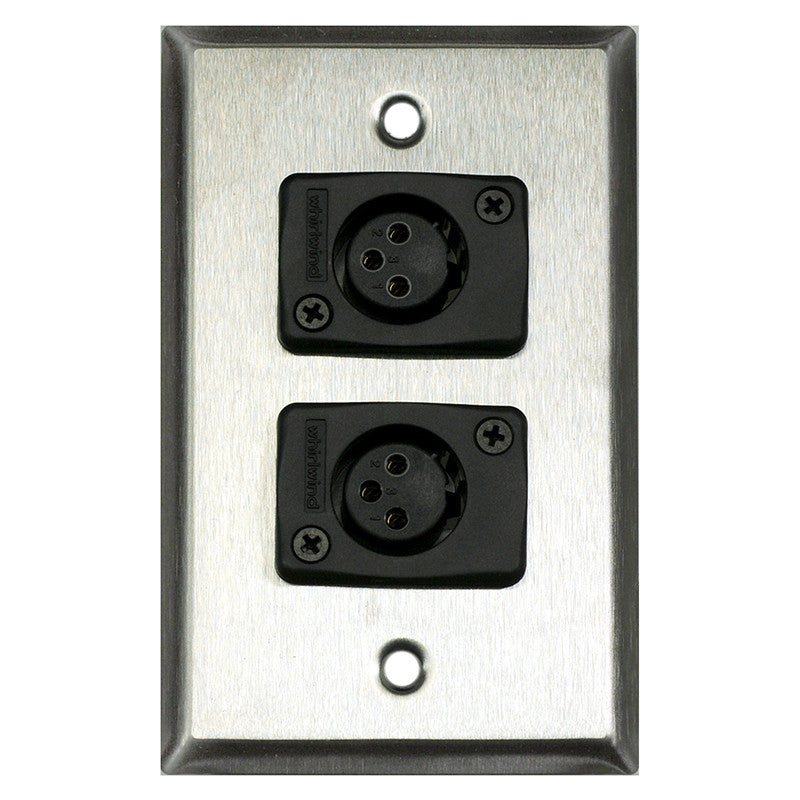 Whirlwind WP1/2FW WC3F Female XLR Wall Plate