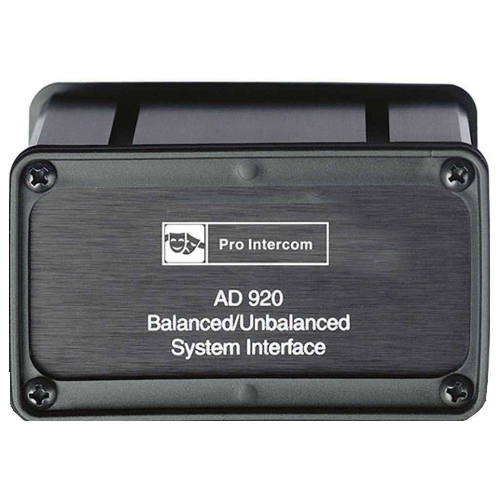 Pro Intercom AD920 Balanced/Unbalanced Interface front