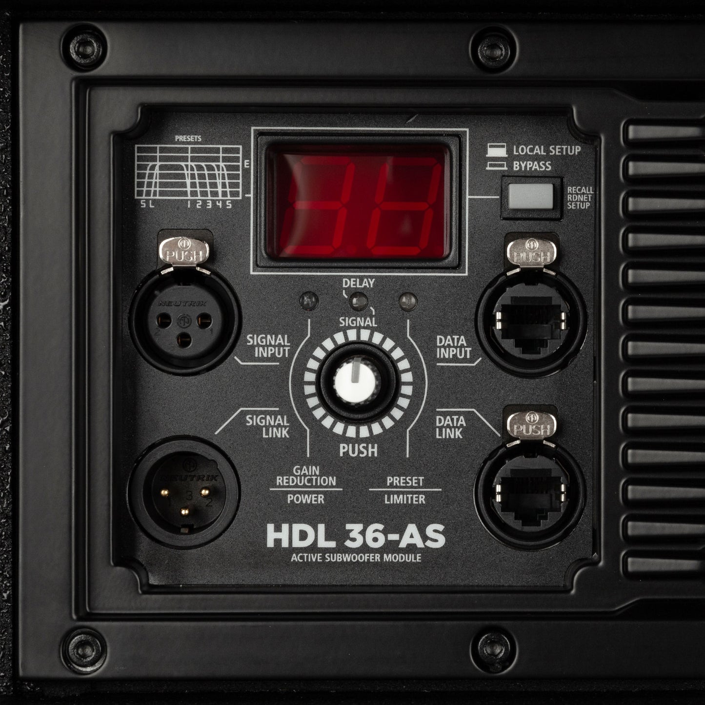 RCF HDL 36-AS Flyable Powered Subwoofer | Color: Black