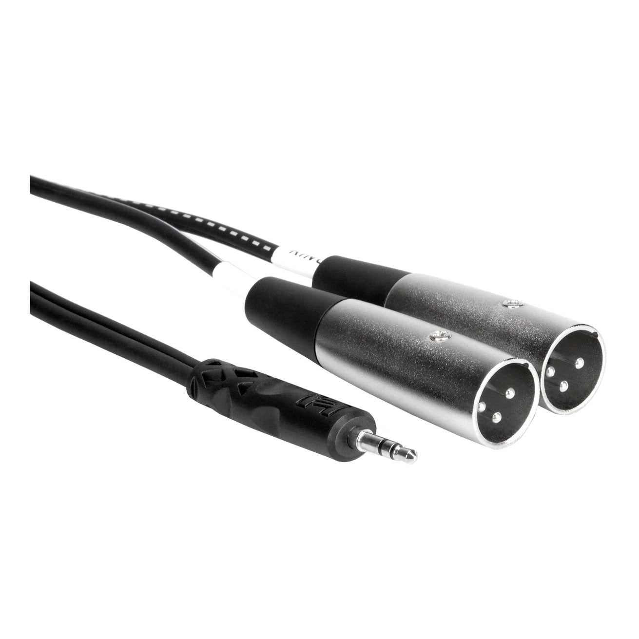 Hosa 3.5mm TRS to Dual XLR3M Stereo Breakout Cable ends