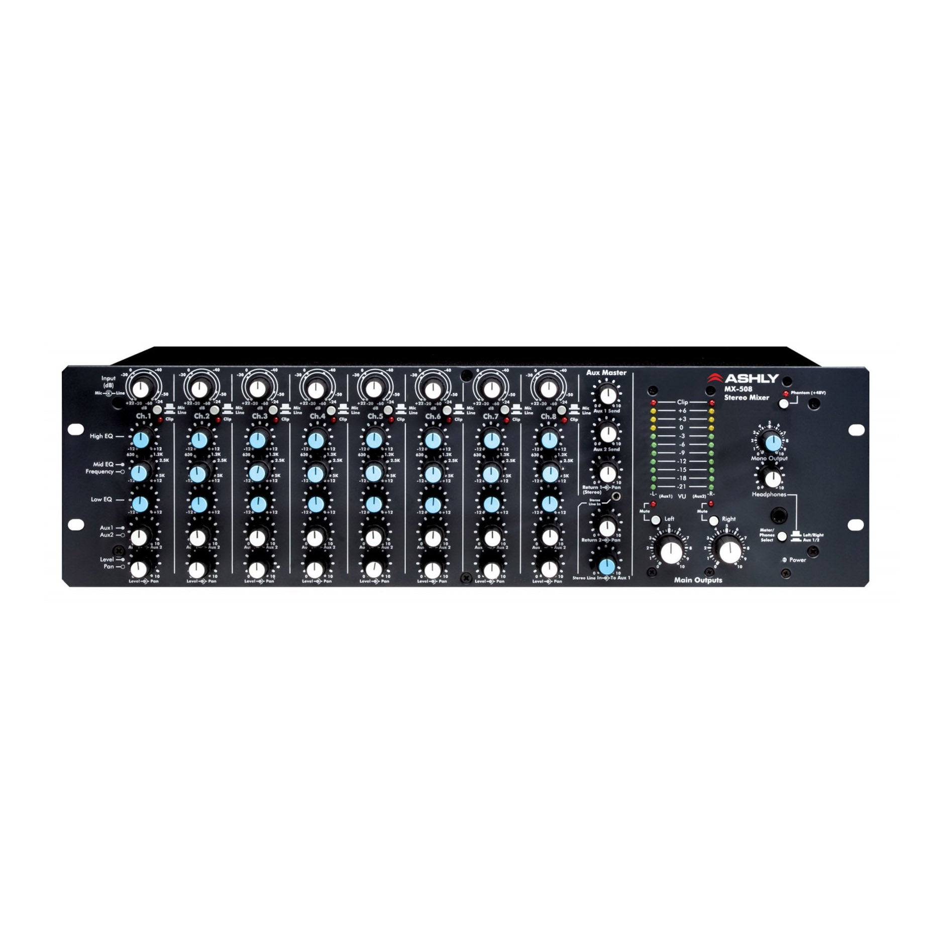 ミュージック MIX&MATCH Ashly MX-508 Rack-Mount Mixer – SoundPro