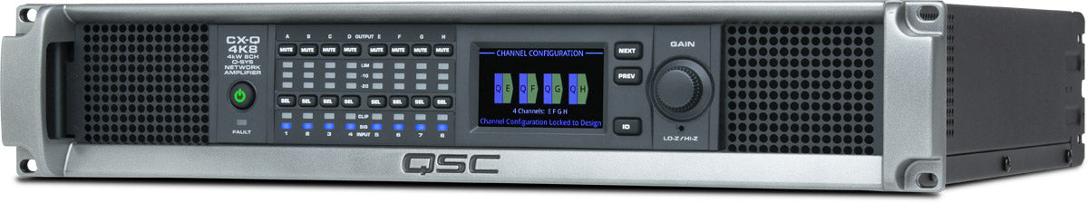 Q-SYS CX-Q 4K8 Eight-channel Network Amplifier