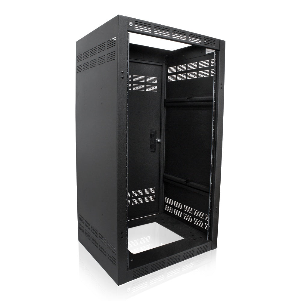 AtlasIED Welded Rack 24RU Steel Cabinet With Adjustable Rails | 18.5"