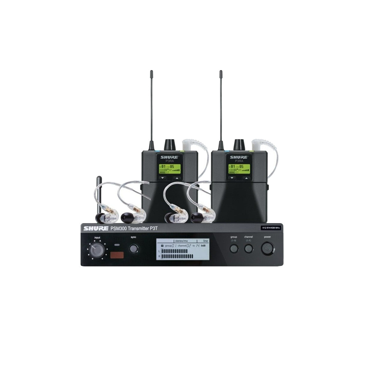 Shure PSM300 TWINPACK PRO | Frequency: G20 (488-512 MHz) – SoundPro