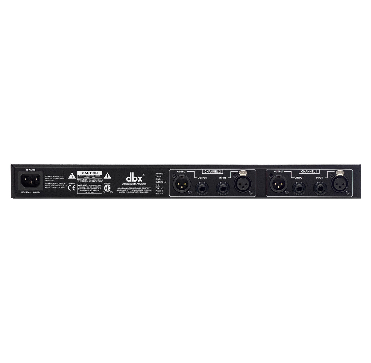 dbx 215s Dual 15-Band Graphic Equalizer