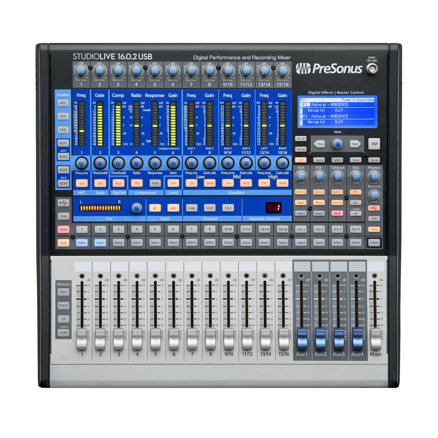 マッサー PreSonus STUDIO LIVE 16.0.2 StudioLive® Classic 16.0.2 USB Digital Console Mixer – PreSonus