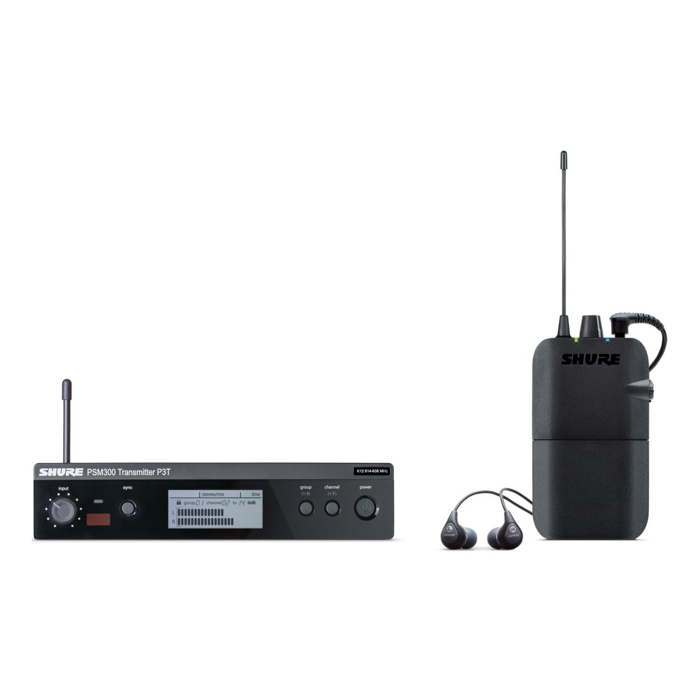 Shure P3TR112GR Wireless In Ear Monitoring Set
