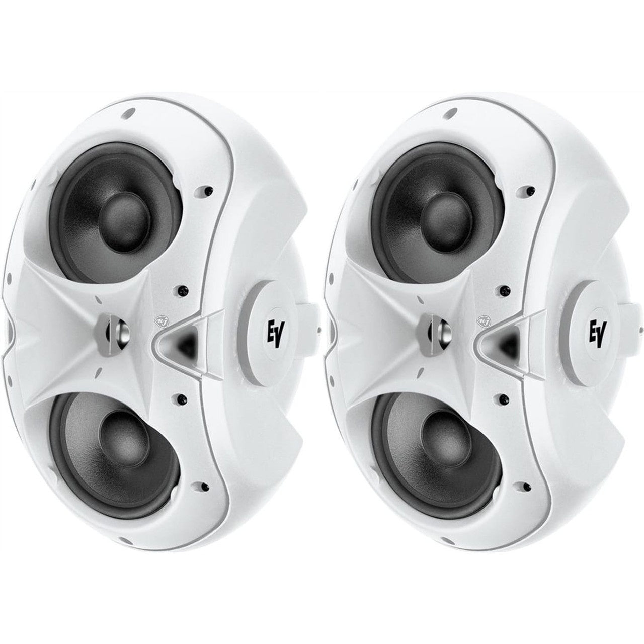 Electro-Voice EVID 4.2T Dual 4-Inch Surface Mount Speakers (Pair) | Color: White