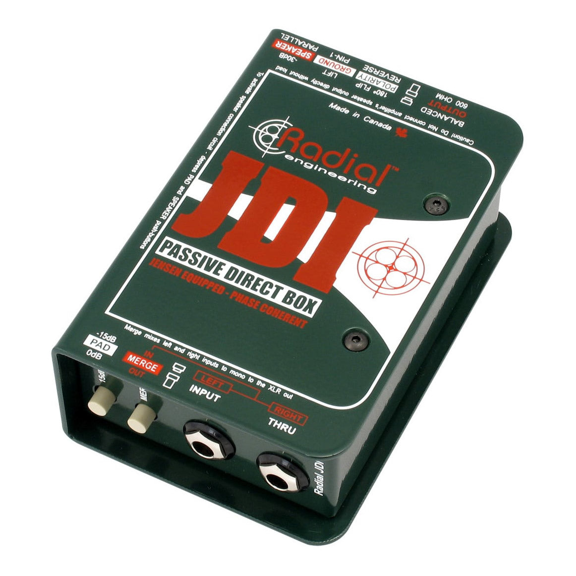 Radial JDI Passive Direct Box angle