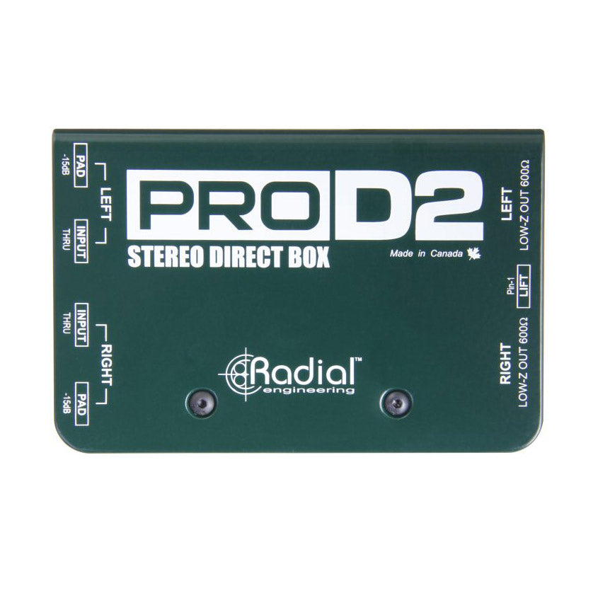 Radial ProD2 Stereo Passive Direct Box Top