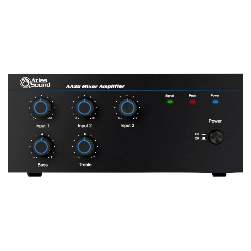 AtlasIED AA35 3-Input, 35-Watt Mixer Amplifier