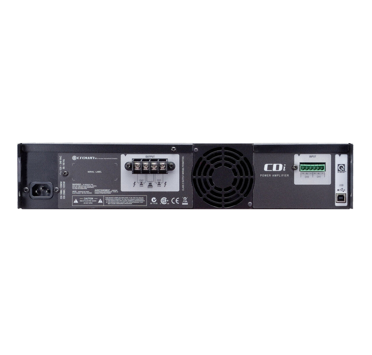 Crown CDi 2000 2-Channel 800W 70V Power Amplifier