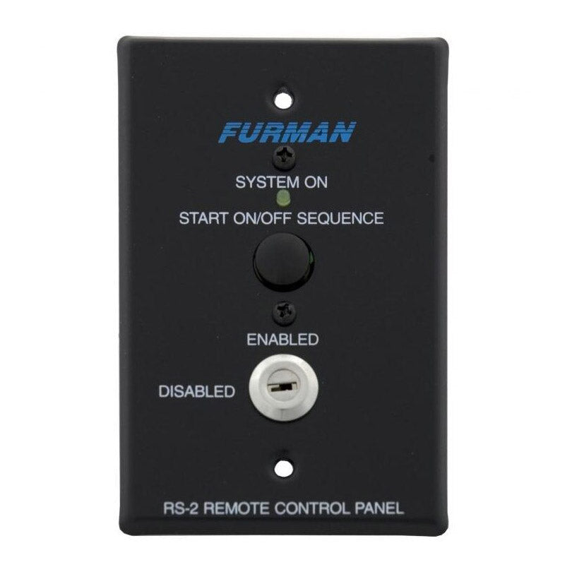 Furman RS-2 Key Switched Remote System Control Panel with Momentary Start