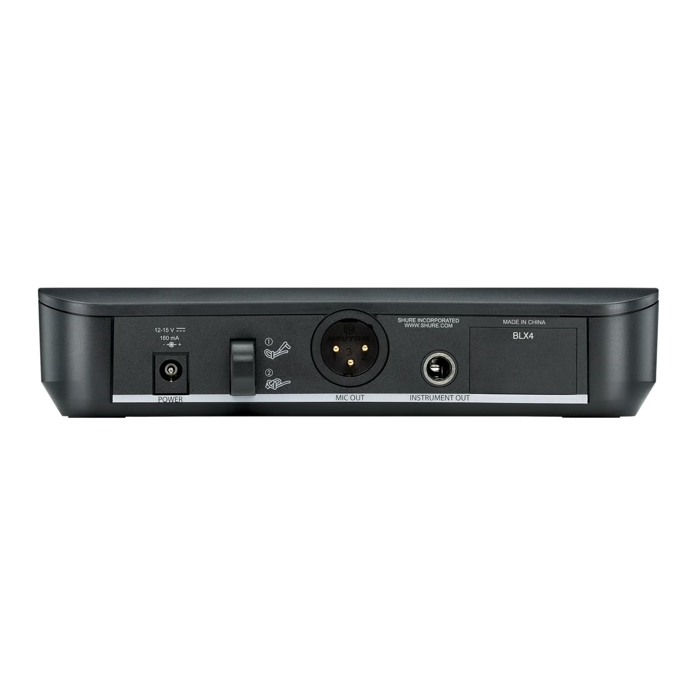 Shure BLX4 Wireless Receiver | Frequency: J11 (596-608, 614-616 MHz)