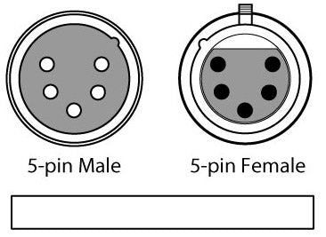 Chauvet Pro DMX5P 5-Pin DMX Cable | Length: 10 feet