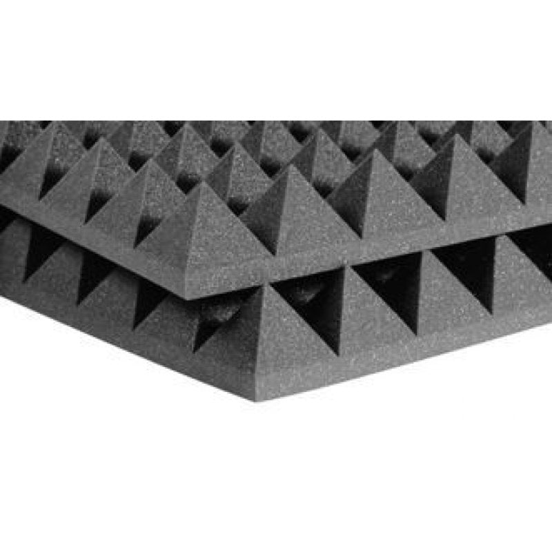 AURACO 4PYR22CHA_HP 4" Studiofoam Pyramids (6-pack, 2'x2'x4", Charcoal)
