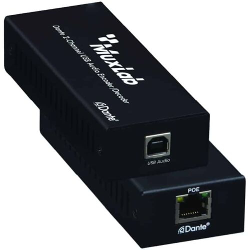 MUXLAB 500550 Dante 2-Channel Usb Audio Encoder/Decoder