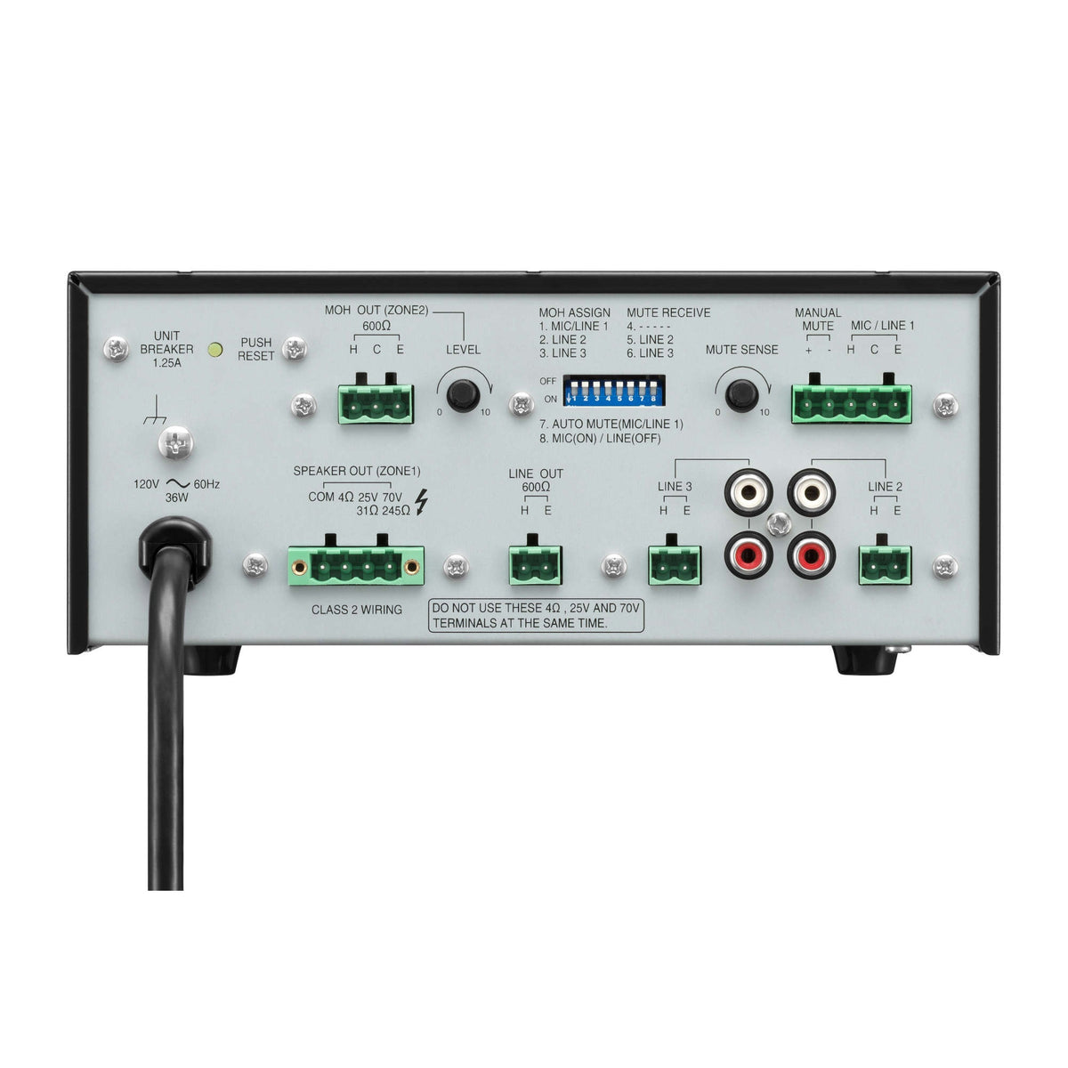 TOA BG-235 CU 35W Background Music Mixer Amplifier With MOH Output