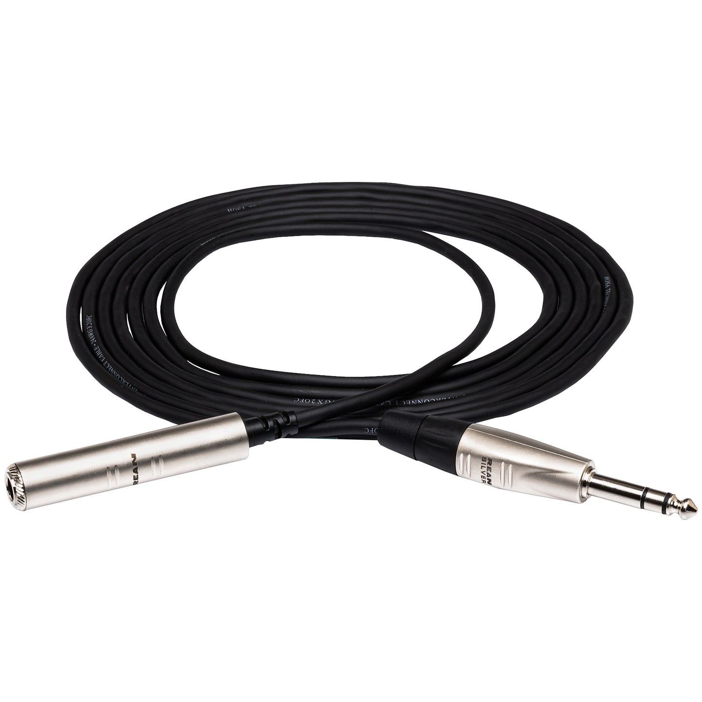 Hosa Pro REAN 1/4 TRS to 1/4 TRS Headphone Extension Cable