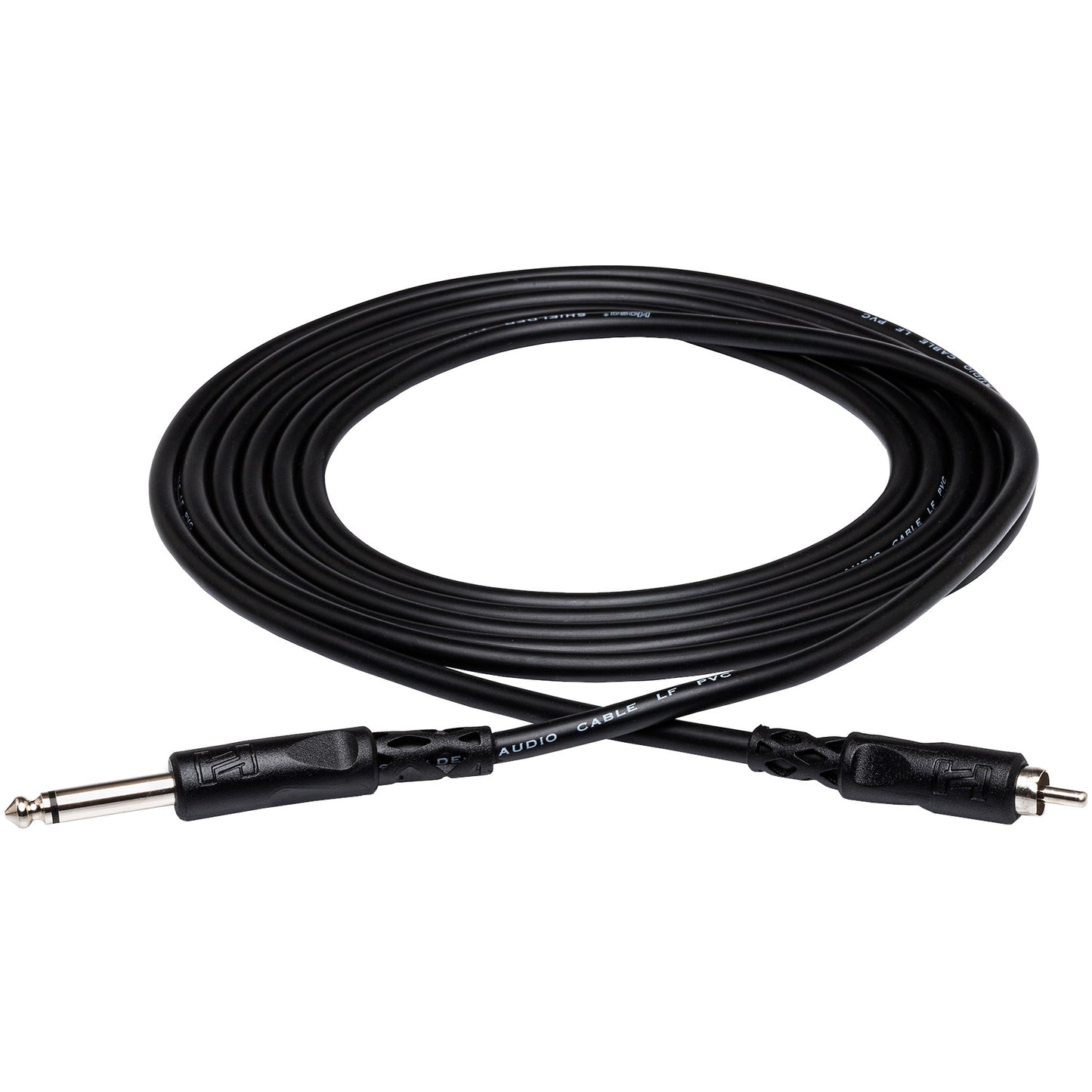 Hosa Right-Angle 1/4 TS to RCA Unbalanced Interconnect Cable