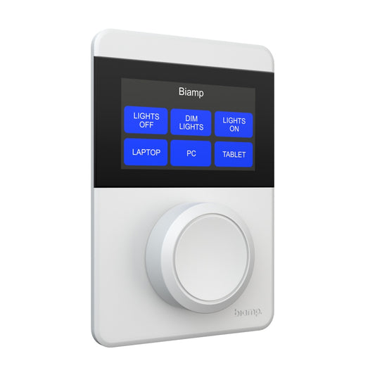 Biamp Apprimo TEC-X Networked Control Pad With LCD | White