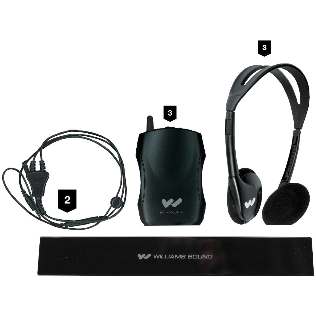Williams AV IR SY5 Medium-Area Infrared Transmitter System with Headphones
