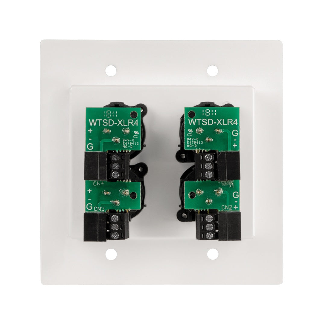 AtlasIED WTSD-XLR4 Four-Input XLR Wall Plate for WTSD-MIX41K