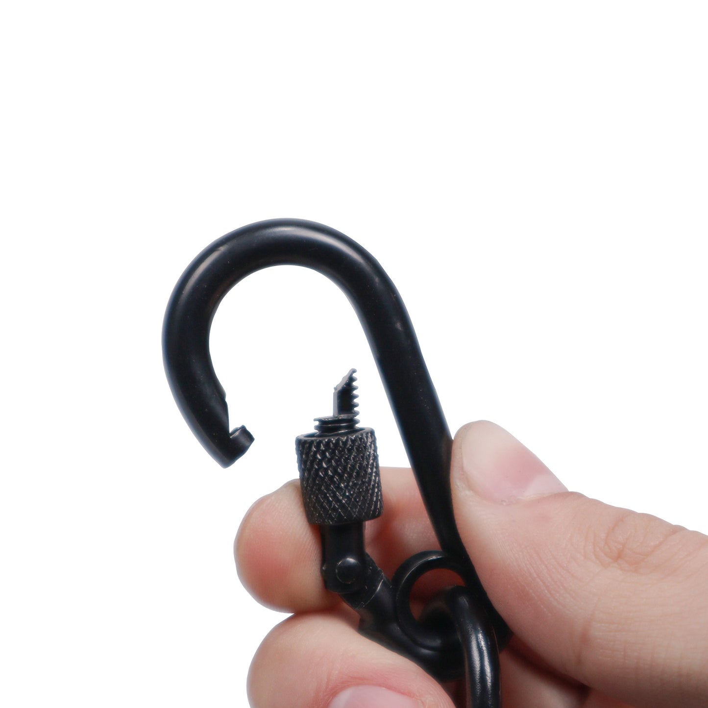 ProX Safety Cable Heavy Duty Galvanized Wire With Carabiner | 30 in | Black