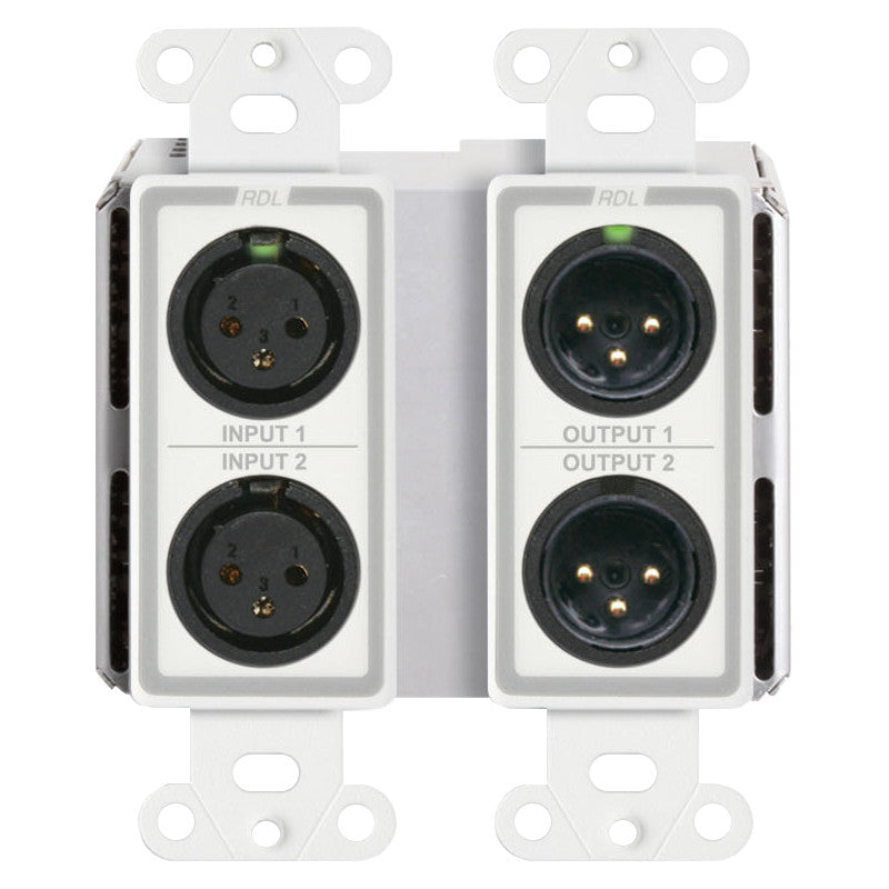 RDL DDS-BN22 Bi-Directional Mic/Line Dante Interface