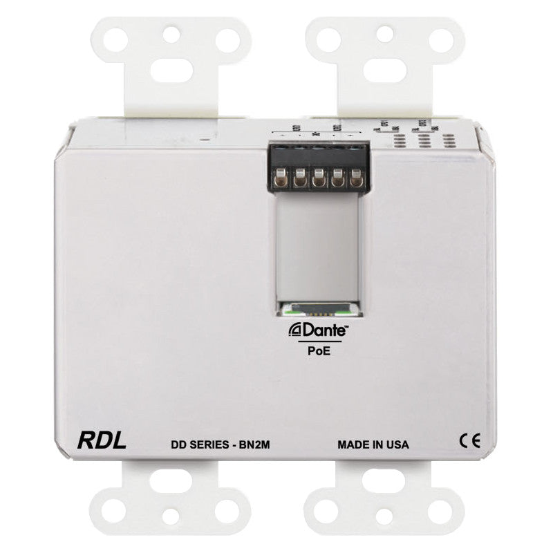 RDL DD-BN2M Bi-Directional Mic/Line Dante Interface