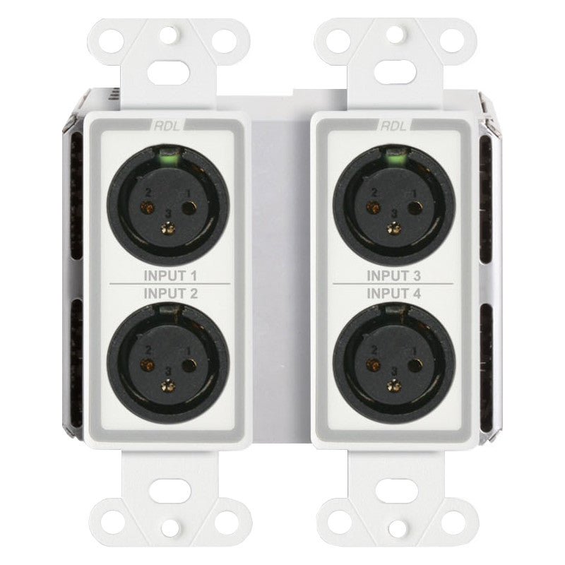 RDL DDS-BN40 Bi-Directional Mic/Line Dante Interface