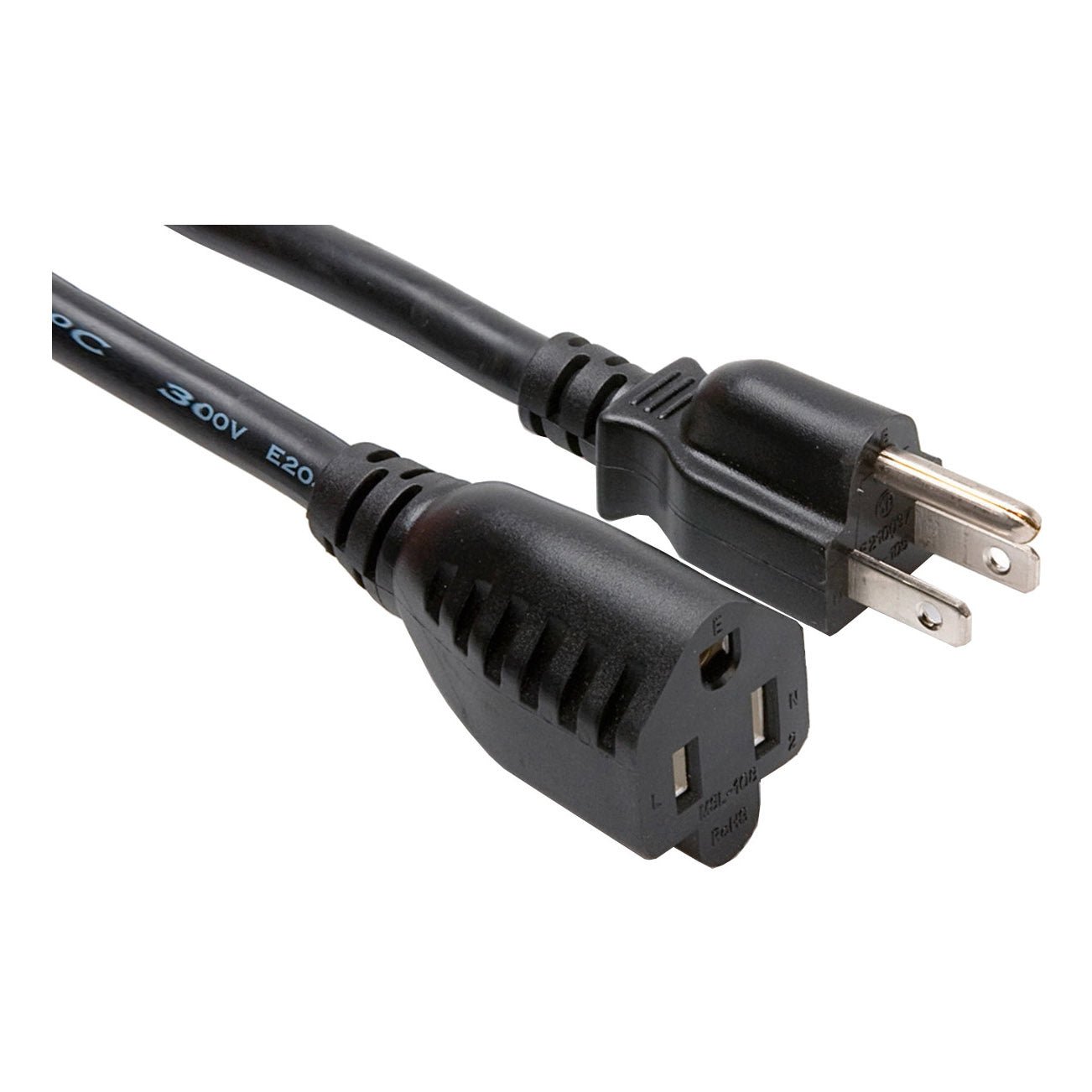 Hosa NEMA 5-15R to NEMA 5-15P Power Extension Cable