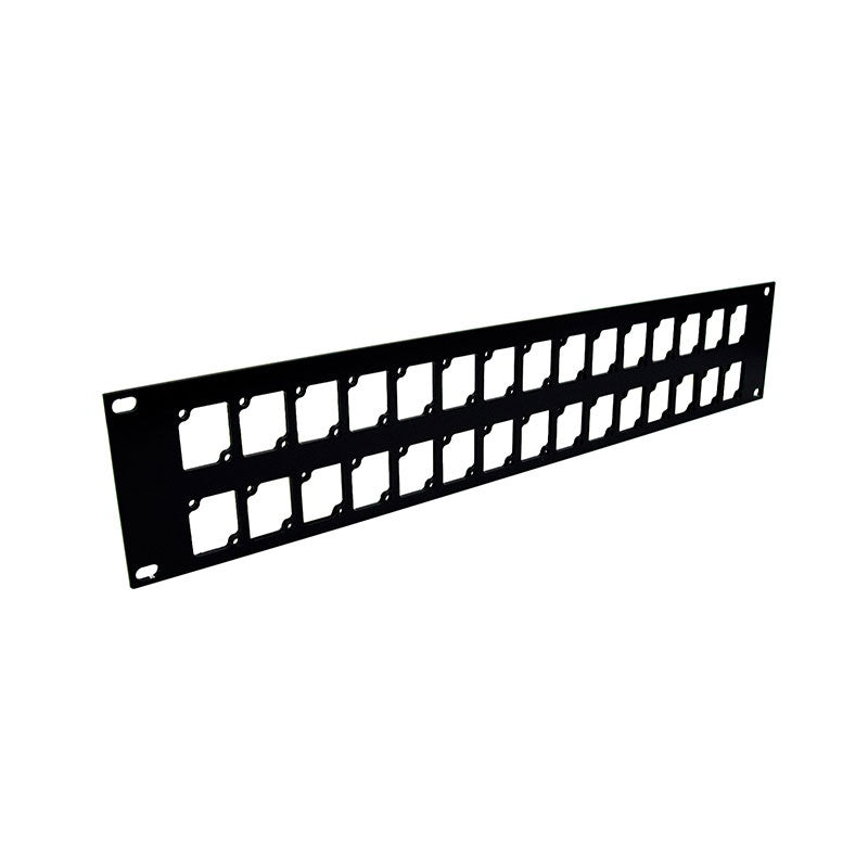 Ace Backstage RPL-230 2U Rack Panel With 30 Connectrix Cutouts