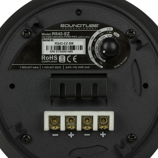 SoundTube RS42-EZ 4-Inch Pendant Speaker | Color: Black