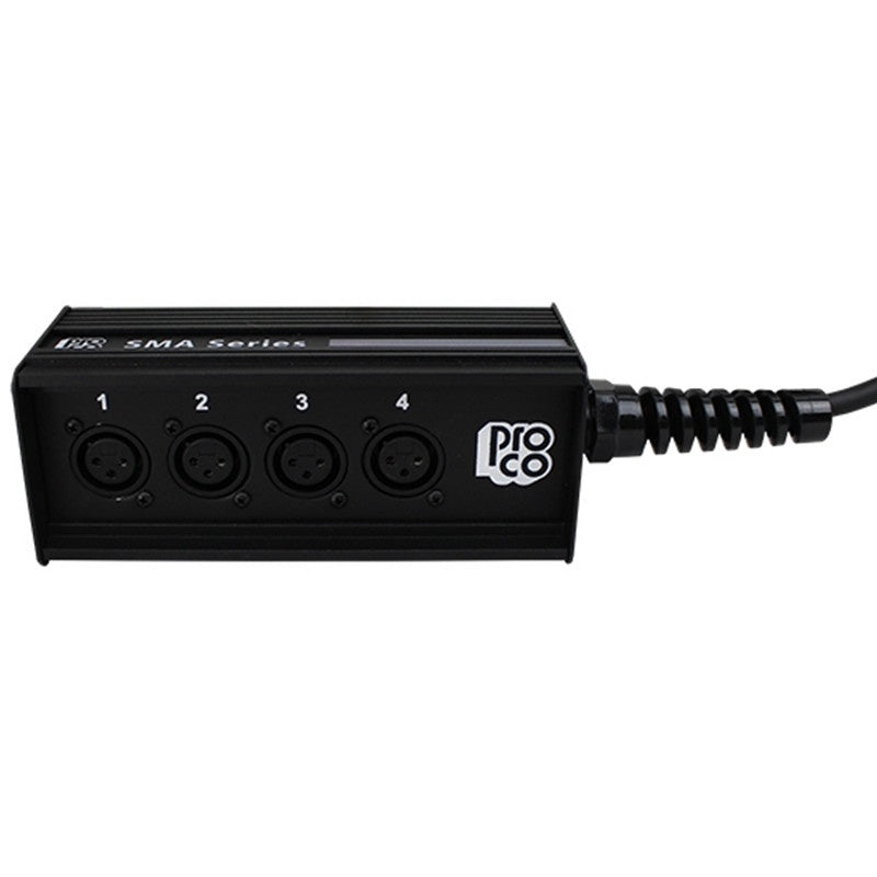 ProCo Sound SMAST Drop Snake | 25 ft | 4 Channel