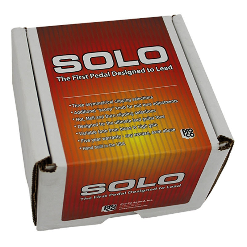 ProCo Sound SOLO Analog Distortion Stomp Box Pedal