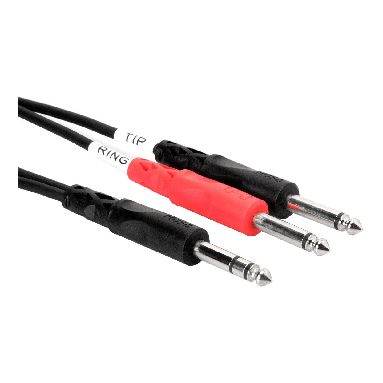 Hosa 1/4 TRS to Dual 1/4 TS Insert Cable ends