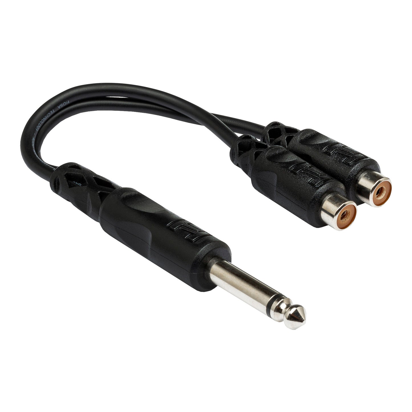 Hosa YPR-103 1/4 TS to Dual RCAF Y Cable